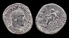 Ancient Coins - Philip I AE sestertius Fortuna seated left