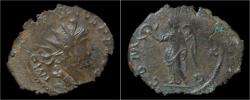 Ancient Coins - Tetricus I billon antoninianus Victory standing left.