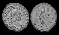 Ancient Coins - Carausius antoninianus Pax standing left
