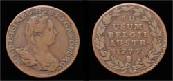 World Coins - Austrian Netherlands Brabant Maria-Theresia double oord (liard)1777