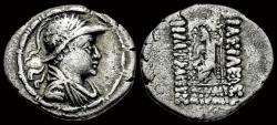 Ancient Coins - Bactrian Kingdom Heliokles I Dikaios AR drachm