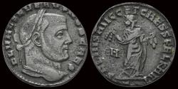 Ancient Coins - Severus II, as Caesar AE follis Carthage standing facing