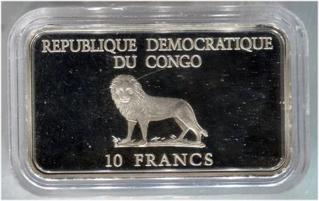 World Coins - Republique Democratique du Congo 10 francs 2004- Pope Johannes Paul II