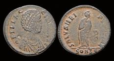 Ancient Coins - Aelia Flaccilla AE follis empress standing facing