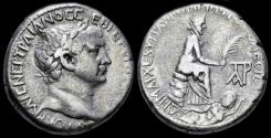 Ancient Coins - Kilikia Tarsos Trajan AR tetradrachm Tyche seated right
