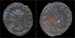Ancient Coins - Tetricus I billon antoninianus Hilaritas standing left.