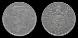 World Coins - Belgium Albert I 20 frank (4belga) 1932-VL-pos B