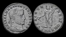 Ancient Coins - Maximinus II Daia, as Caesar AE follis Genius standing left