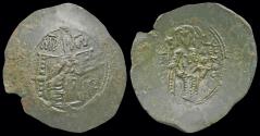 Ancient Coins - Isaac II Angelus  billon  trachy