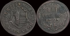 World Coins - Germany Wismar Stadt (under Swedish occupation) 3 pfennig 1799