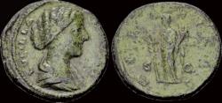 Ancient Coins - Lucilla AE As Hilaritas standing left