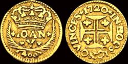 World Coins - Portugal Jaoa V 400 reis 1720