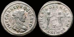 Ancient Coins - Probus AE antoninianus Victory presenting wreath to emperor