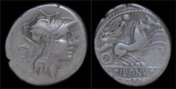 Ancient Coins - D.Silanus L.f AR denarius.
