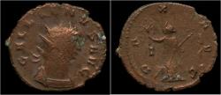 Ancient Coins - Gallienus billon antoninianus Pax standing left.