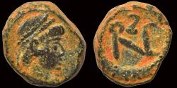 Ancient Coins - Zeno AE nummus monogram within wreath