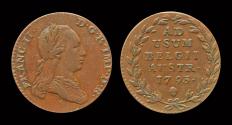 World Coins - Austrian Netherlands Brabant Frans II double liard 1793