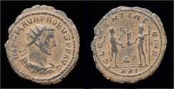 Ancient Coins - Probus billon antoninianus emperor standing right