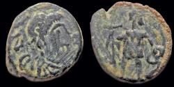 Ancient Coins - Leo I AE nummus Leo I standing facing