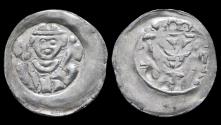 World Coins - Germany Bamberg Bistum Berthold von Leiningen AR pfennig