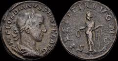 Ancient Coins - Gordian III AE sestertius Laetitia standing left