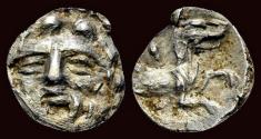 Ancient Coins - Lykaonia Laranda AR obol forepart of wolf right
