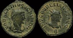 Ancient Coins - Vabalathus AE antoninianus Vabalathus & Aurelian