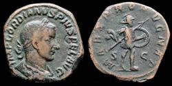 Ancient Coins - Gordian III AE sestertius Mars advancing right