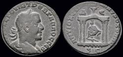 Ancient Coins - Seleucis and Pieria Antioch Trebonianus Gallus AE oktassarion shrine
