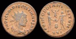 Ancient Coins - Diocletian AE follis Diocletian standing right