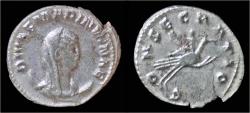 Ancient Coins - Diva Mariniana AR antoninianus left on peacock