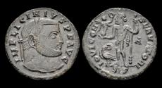 Ancient Coins - Licinius I AE follis Jupiter standing facing
