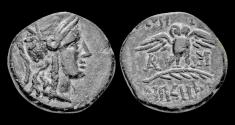 Ancient Coins - Mysia Pergamon AE17 owl standing facing- unpublished variant