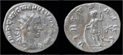 Ancient Coins - Volusian AR antoninianus Virtus standing left