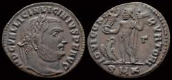 Ancient Coins - Licinius I AE follis Jupiter standing to left
