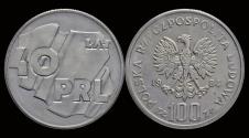 World Coins - Poland 100 zloty 1984- 40 years of volksrepublic