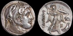 Ancient Coins - Ptolemaic Kingdom of Egypt: Ptolemy I Soter as satrap AR tetradrachm – Alexander III/Athena Alkidemos – Beautiful light iridescent toning