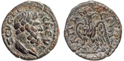 Ancient Coins - Phrygia. Apameia AE15 – pseudo-autonomous issue – Zeus Kelaineos/Eagle