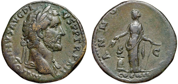 Antoninus Pius AE sestertius – Annona | Roman Imperial Coins