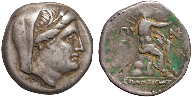 Thrace. Byzantion AR 9 obols – Demeter/Poseidon – Very rare | Greek Coins