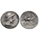Ancient Coins - BAKTRIA, Greco-Baktrian Kingdom. Eukratides I Megas. Circa 170-145 BC. AR Tetradrachm