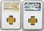 Ancient Coins - Byzantine Empire, Phocas (602-610), AV Solidus, Constantinople, NGC