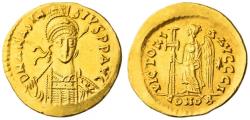 Ancient Coins - Byzantine Empire, Anastasius (491-518), AV Solidus, Constantinople, 10th Officina = 492-507,