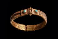 World Coins - Islamic Gold Bracelet with Turquoise Inlays Ca.11th-12th century AD.