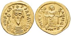 Ancient Coins - Phocas, 602-610. Solidus (Gold, 21 mm, 4.38 g, 7 h), Constantinople, B = 2nd officina, 607-610.