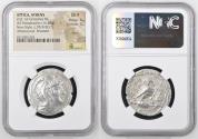 Ancient Coins - ATTICA, Athens. Circa 165-42 BC. AR Tetradrachm (16.65 g). New Style coinage. Xenokles and Armoxenos,