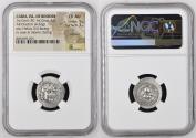 Ancient Coins - CARIA. Islands off Caria. Rhodes. AR Drachm (4.32 gms), ca. 88 B.C.-A.D. 14. NGC Ch AU,