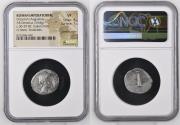 Ancient Coins - Octavian, as Sole Imperator, 30-27 BC. Denarius (Silver, 20 mm, 3.64 g, 6 h), Italian mint,
