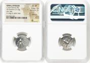 Ancient Coins - IONIA. Ephesus. Ca. 2nd century BC. AR drachm (19mm, 4.13 gm, 1h). NGC Choice VF