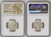 Ancient Coins - ATTICA. Athens. Ca. 440-404 BC. AR tetradrachm (25mm, 17.17 gm, 9h). NGC AU 4/5 - 4/5.